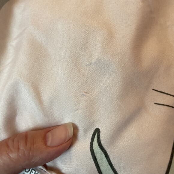 Sleepy Cat Quilted Comforter Twin Size Pink 66"x90" Amazon Basics Oeko-Tex - Picture 7 of 11